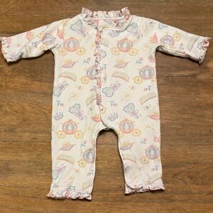 Baby Club Chic Adorable Pink and White Kids One Piece